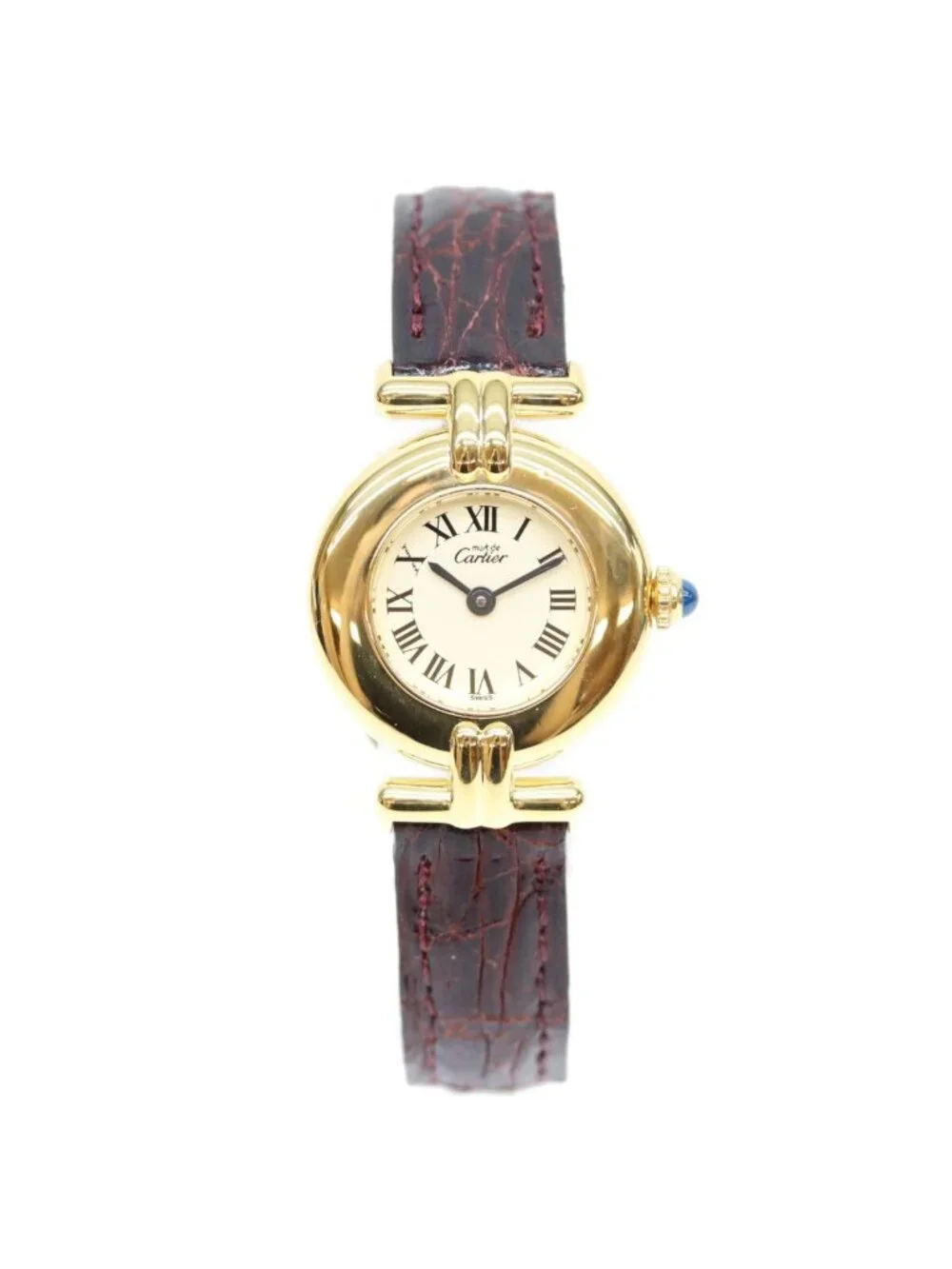 Cartier Must Colisee SM Vermeil Ivory Roman Dial Watch